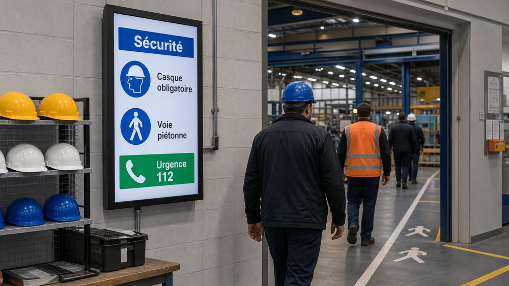 Illustration : Sécurité & consignes, secteur Entreprises