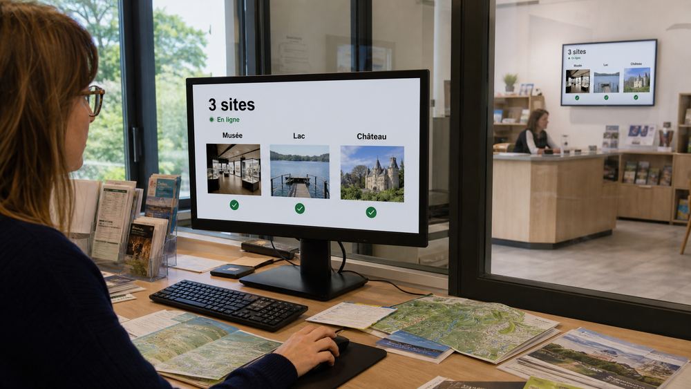 Illustration : Communication multi-sites, secteur Tourisme