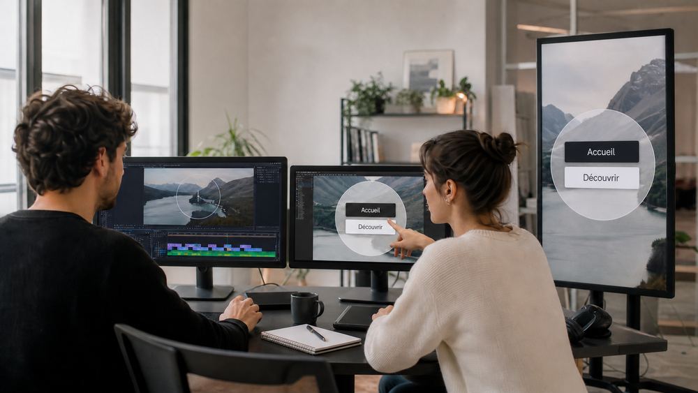 Création de contenus vidéo et interactifs pour écrans digitaux